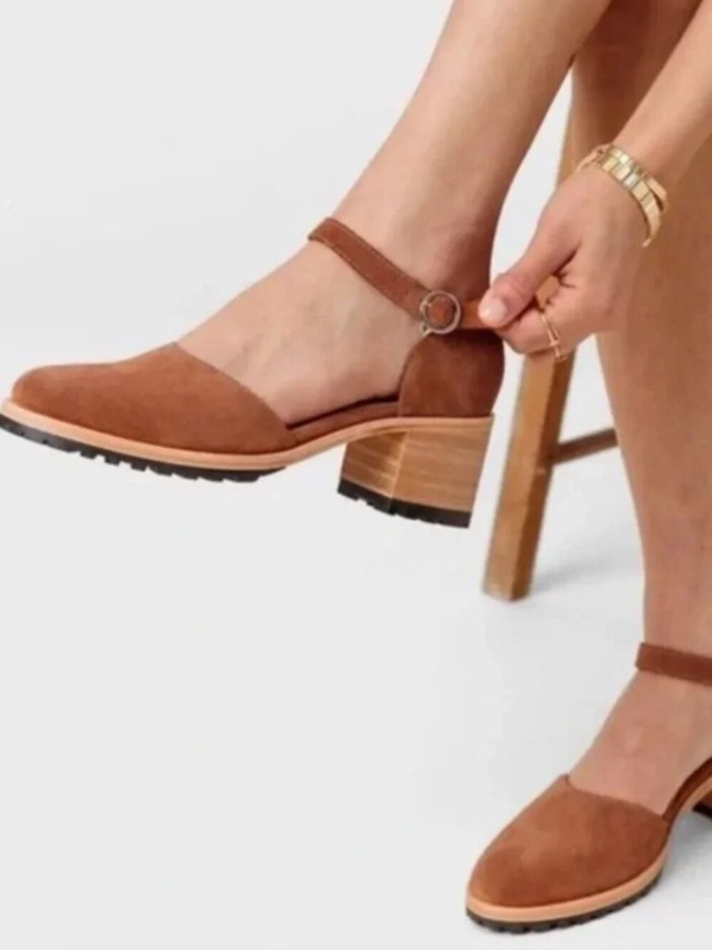 Women's Patina Suede Mary Jane - Brown